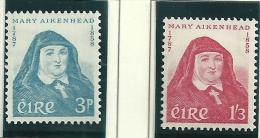 Ireland 1958 SG 174-5 MM - Nuevos