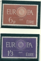 Ireland 1960 SG 182-3 MM - Neufs