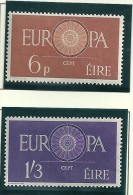 Ireland 1960 SG 182-3 MM - Unused Stamps