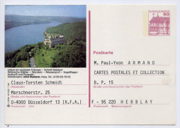 Allemagne--Entier CP Illustrée (Waldeck-chateau) Circulé Allemagne Pour France  Mais NON Oblitérée - Postales Ilustrados - Usados