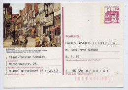 Allemagne--Entier CP Illustrée (Celle-rue Animée) Circulé Allemagne Pour France  Mais NON Oblitérée - Geïllustreerde Postkaarten - Gebruikt