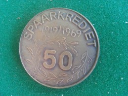 Spaarkrediet, 1919-1969, 19 Gram (medailles0167) - Unternehmen