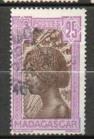 MADAGASCAR  25c Violet Brun 1922-26  N°168 - Oblitérés