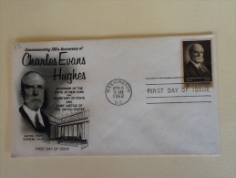 BUSTE PRIMO GIORNO CHARLES EVANS HUGHES - Storia Postale