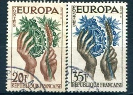 France EUROPA 1957 Y&T (o) N° 1122-1123 (à 10% De La Cote)) - 1957