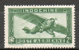 INDOCHINE  P Aérienne 2c Vert 1933-38  N°2 - Airmail