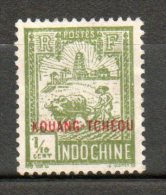 KOUANG-TCHEOU  1/10c Olive 1927  N°73 - Nuovi