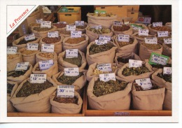 La Provence (photoguy Roquefort Les Pins N°203) Le Marché Des Herbes Aromatiques épices (cp Vierge) - Plantas Medicinales