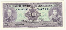 VENEZUELA - 10 BOLIVARES - ANNO 1974 - Venezuela