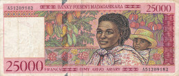 BILLETS DE 25000 FRANCS  BANKY FOIBEN'I MADAGASIKARA - Madagaskar