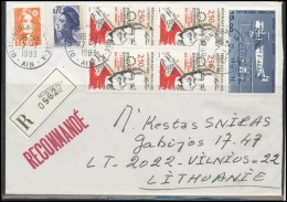 FRANCE Lettre Brief Postal History Envelope FR 073 Aviation Plane Personalities European Union - Covers & Documents