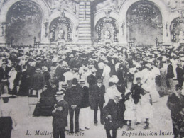 CPA Publicitaire :exposition Internationale D'électricité Marseille 1908 Palais De La Traction Cachet à Date Hexagonal - Internationale Tentoonstelling Voor Elektriciteit En Andere