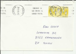 ESCAIRON LUGO CC CON ATM SILUETAS 1994 - Lettres & Documents