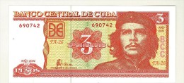 CUBA - 3 PESOS - ANNO 2004 - FDS - UNC - ERNESTO GUEVARA EL CHE - Kuba