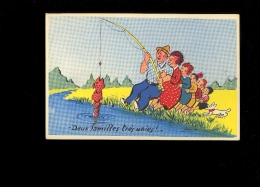 Illustration Jean De Preissac : Pêche Pêcheurs : Une Famille Très Unie - Preissac
