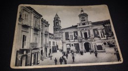 C-4909 CARTOLINA SAN SEVERO - PIAZZA MUNICIPIO - CHIESA E CAMPANILE - San Severo