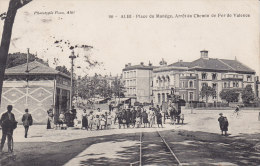 ALBI,  Place Du Manège, Arrêt Du Chemin De Fer De Valence, Cachet Hopital Temporaire - Albi