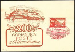 Yugoslavia 1953, Illustrated Card "200 Years Of Postoffice In Petrovaradin" W./ Special Postmark "Petrovaradin",ref.bbzg - Brieven En Documenten