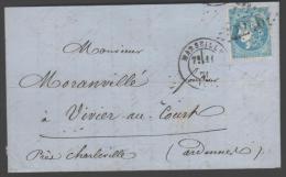 Emission De Bordeaux N° 46? Avec Oblitération Losange 2240 Sur Lettre. - 1870 Emisión De Bordeaux