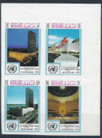 1971 Ajman-MANAMA Michel 537-38+ 541-42** O.N.U, Issu De Série , Non Dentelée - Manama