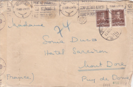 VERY RARE COVER 1942 FROM ROMANIA TO FRANCE,GERMAN,FRANCE & ROMANIA CENSORED! - World War 2 Letters