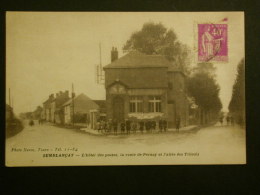 Ref2686 WA CPA Animée De Semblançay - L'hôtel Des Postes, La Route De Perney Et L'allée Des Tilleuls - Photo Neveu Tours - Semblançay