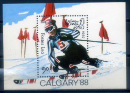 LAOS - 1987 OLYMPIC WINTER GAMES M/S - Winter 1988: Calgary