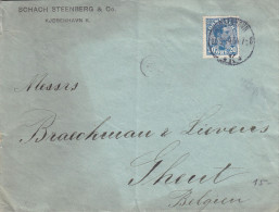 Danemark - Lettre De 1914 - Expédié Vers La Belgique - Gand - Briefe U. Dokumente