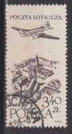 Pologne N° PA 43 ° Avion Survolant Le Vieux Marché De Krakow - Cracovie - 1957 - 1958 - Used Stamps