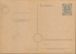 Germany/Republic-Postal Stationery Postcard,unused 1951- P11/II, 8 Pf Grau,ohne Druckvermerk -  2/scans - Postcards - Mint