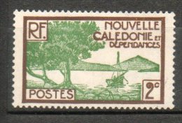 N CALEDONIE 2c Sépia Vert Jaune 1928-38 N°140 - Ongebruikt