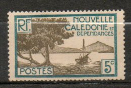 N CALEDONIE 5c Bleu Vert Gris Olive 1928-38 N°142 - Nuovi
