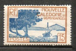 N CALEDONIE  15c Bistre Bleu 1928-38 N°144 - Neufs