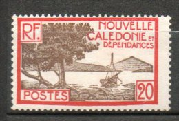 N CALEDONIE  20c Rouge Brun Sépia 1928-38 N°145 - Unused Stamps