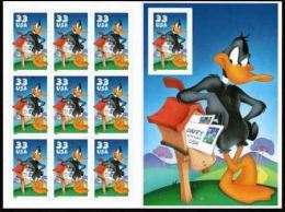 USA 1999 Looney Tunes - Daffy DuCk MS Sheet Of 10 $3.30 MNH  SC 3306sp YV BF-2890 MI SH3114 SG MS3591 - Sheets