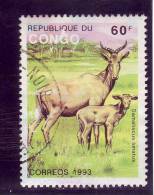 Congo Français YV 971 O 1993 Bubale - Animalez De Caza