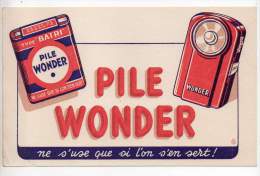 Buvard - Pile Wonder - Electricidad & Gas