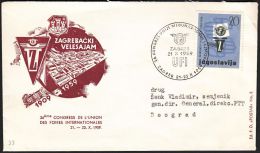 Yugoslavia 1959, Illustrated Cover " Zagreb Fair" W./ Postmark "Zagreb", Ref.bbzg - Briefe U. Dokumente