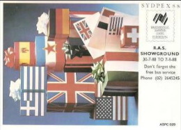 Australia 1988 Bicentennial Stamp Exhibition RAS Showground Christmas Card - Collections