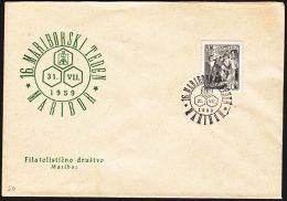 Yugoslavia 1959, Illustrated Cover "16th Maribor Week" W./ Special Postmark "Maribor", Ref.bbzg - Briefe U. Dokumente