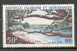 N CALEDONIE  P Aérienne 50f Violet Brun Vert Bleu 1964  N°75 - Gebruikt