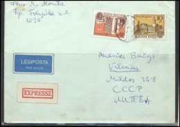 HUNGARY Magyar Brief Postal History Envelope Air Mail HU 007 Architecture Castle - Brieven En Documenten