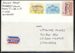 HUNGARY Magyar Brief Postal History Envelope Air Mail HU 014 Architecture - Covers & Documents