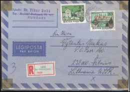 HUNGARY Magyar Brief Postal History Envelope Air Mail HU 016 Architecture Castle - Covers & Documents