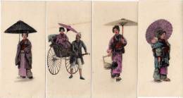 4 Illustrations Japonaises Dos Vierges (67936) - Ohne Zuordnung