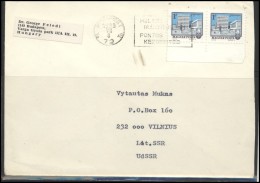 HUNGARY Magyar Brief Postal History Envelope HU 021 Architecture Special Cancellation - Cartas & Documentos