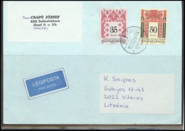 HUNGARY Magyar Brief Postal History  Envelope Air Mail HU 030 Folk Art - Covers & Documents