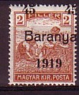 HONGRIE / BARANYA - 1919 - Timbres De Hongrie Surcharge "1919 Baranya" - 45/2 Fi ** MNH  -  Mi 39; - Baranya
