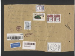 HUNGARY Magyar Brief Postal History  Envelope Air Mail HU 058 Folk Art Trains Railway Design Furniture - Covers & Documents