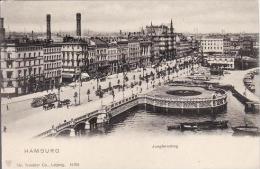 387 - Hamburg Env.1904  - Jungfernstieg, Non-circule,anime,TB - Mitte